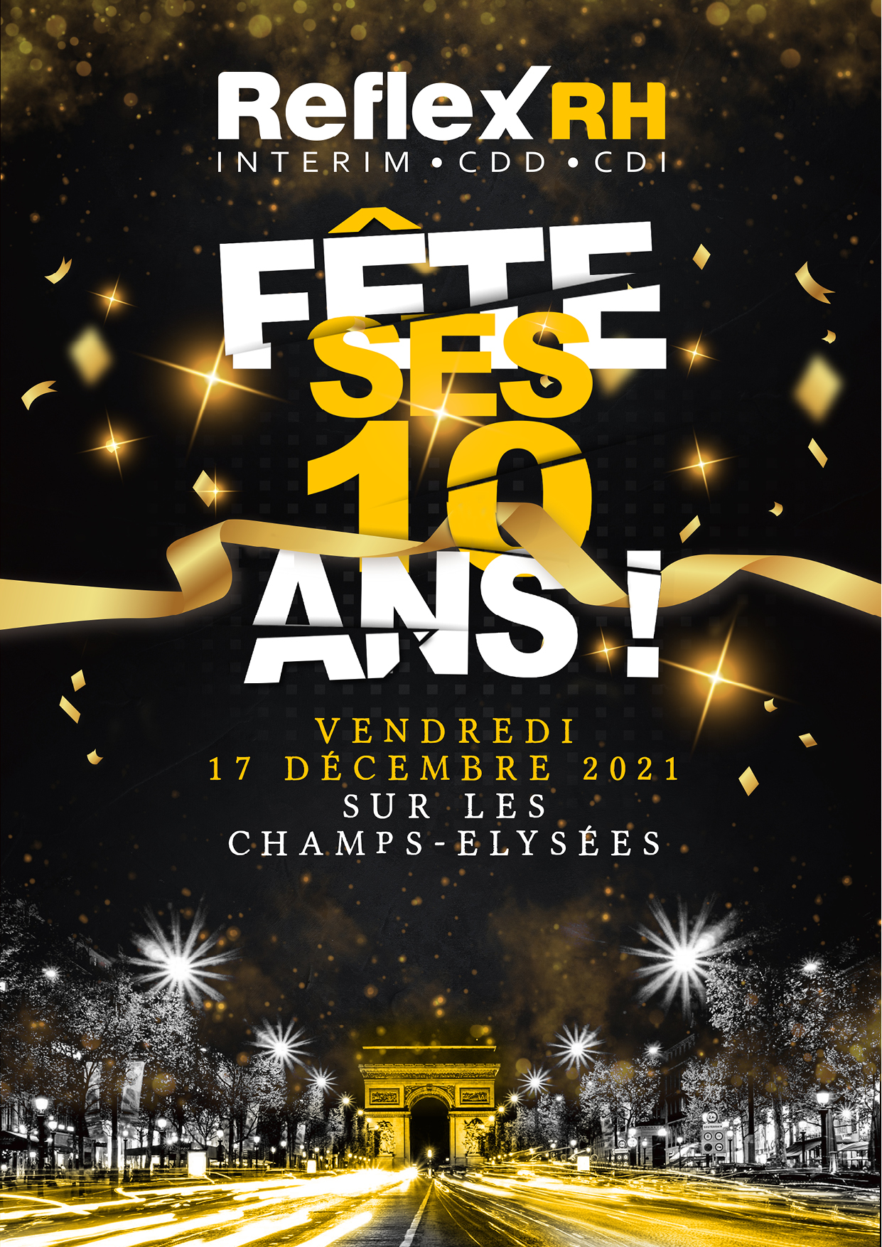 REFLEX RH fête ses 10 ans sur les Champs-Élysées !!